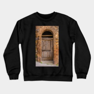 Door in San Lorenzo a Merse, Tuscany Crewneck Sweatshirt